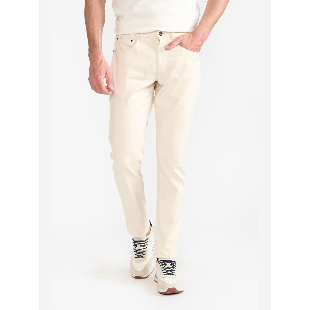 Perona Hanoi Off White Mid Waist Silm Fit Pant