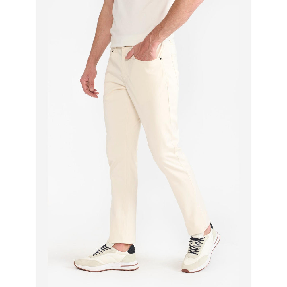 Perona Hanoi Off White Mid Waist Silm Fit Pant