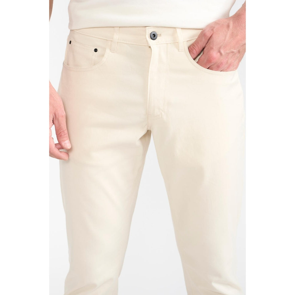 Perona Hanoi Off White Mid Waist Silm Fit Pant