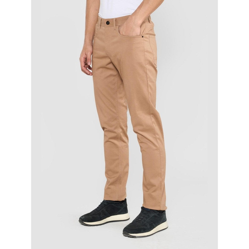 Perona Hugo Brown Slim Fit Pant