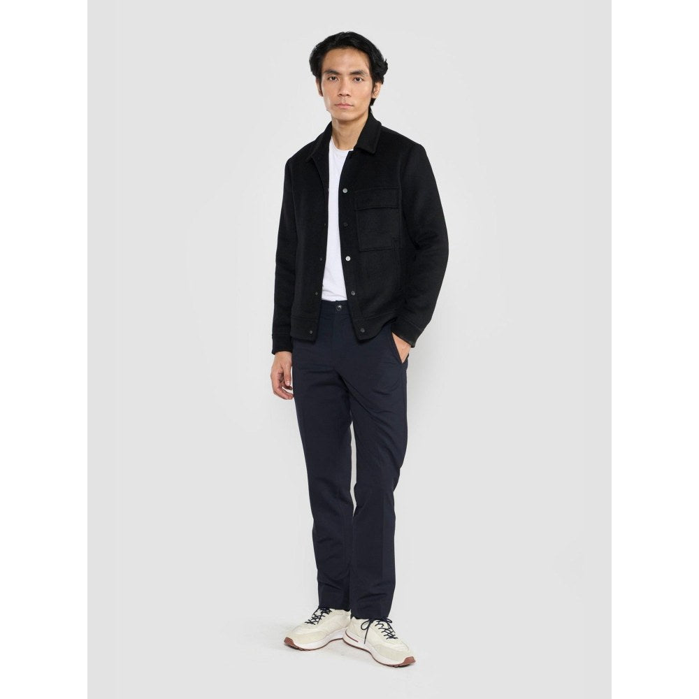Perona Joseph Navy Blue Tailored Fit Pant