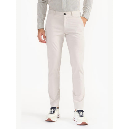Perona Emmett Grey Solid Relaxed Fit Pant