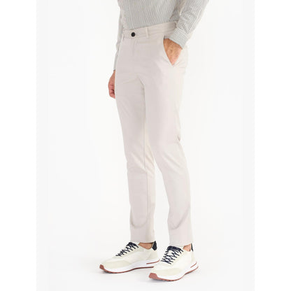 Perona Emmett Grey Solid Relaxed Fit Pant