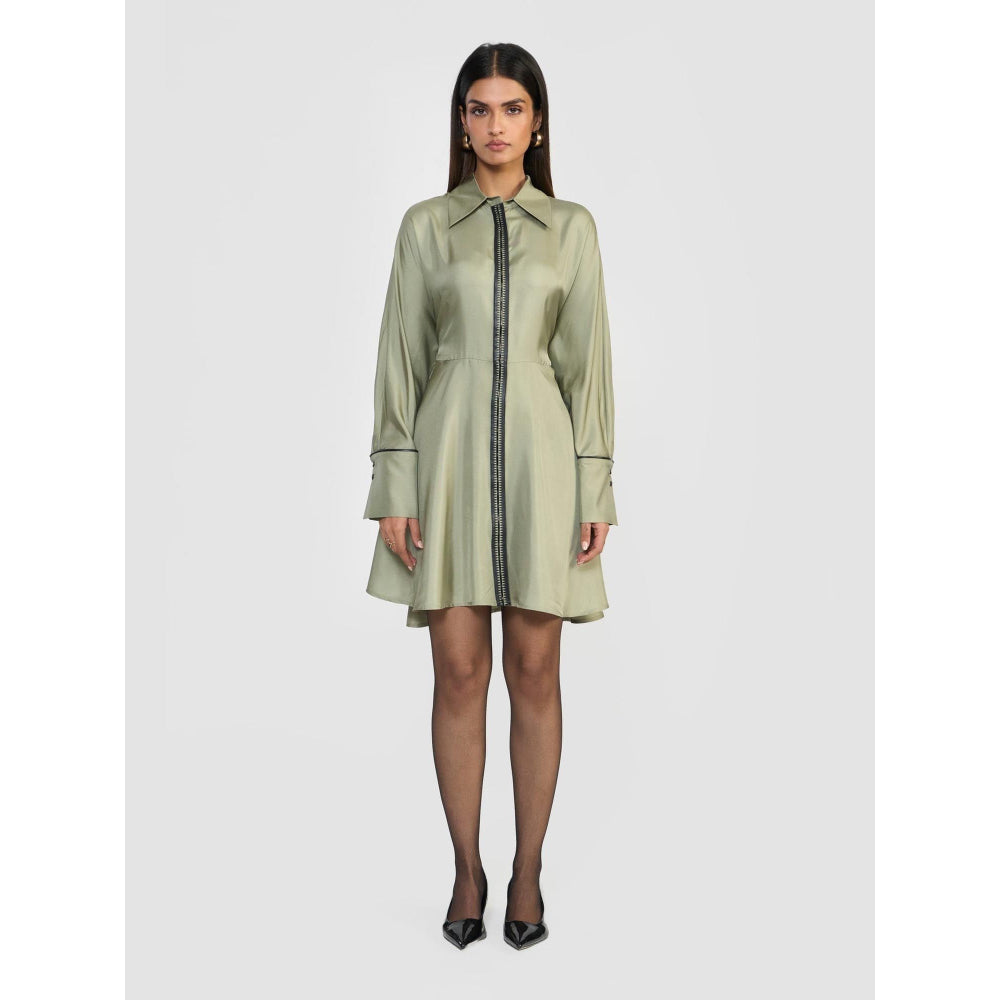 Perona Leila Green Shirt Dress