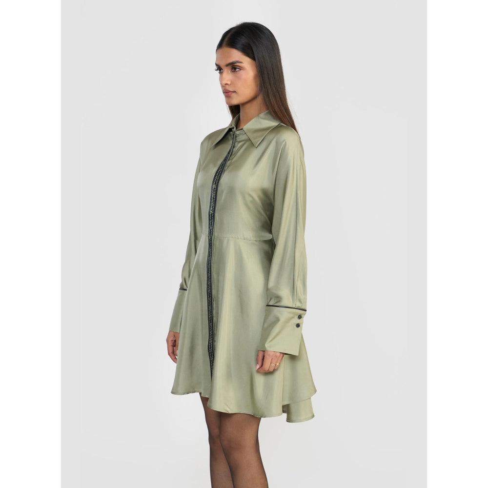 Perona Leila Green Shirt Dress