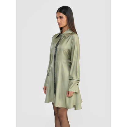 Perona Leila Green Shirt Dress
