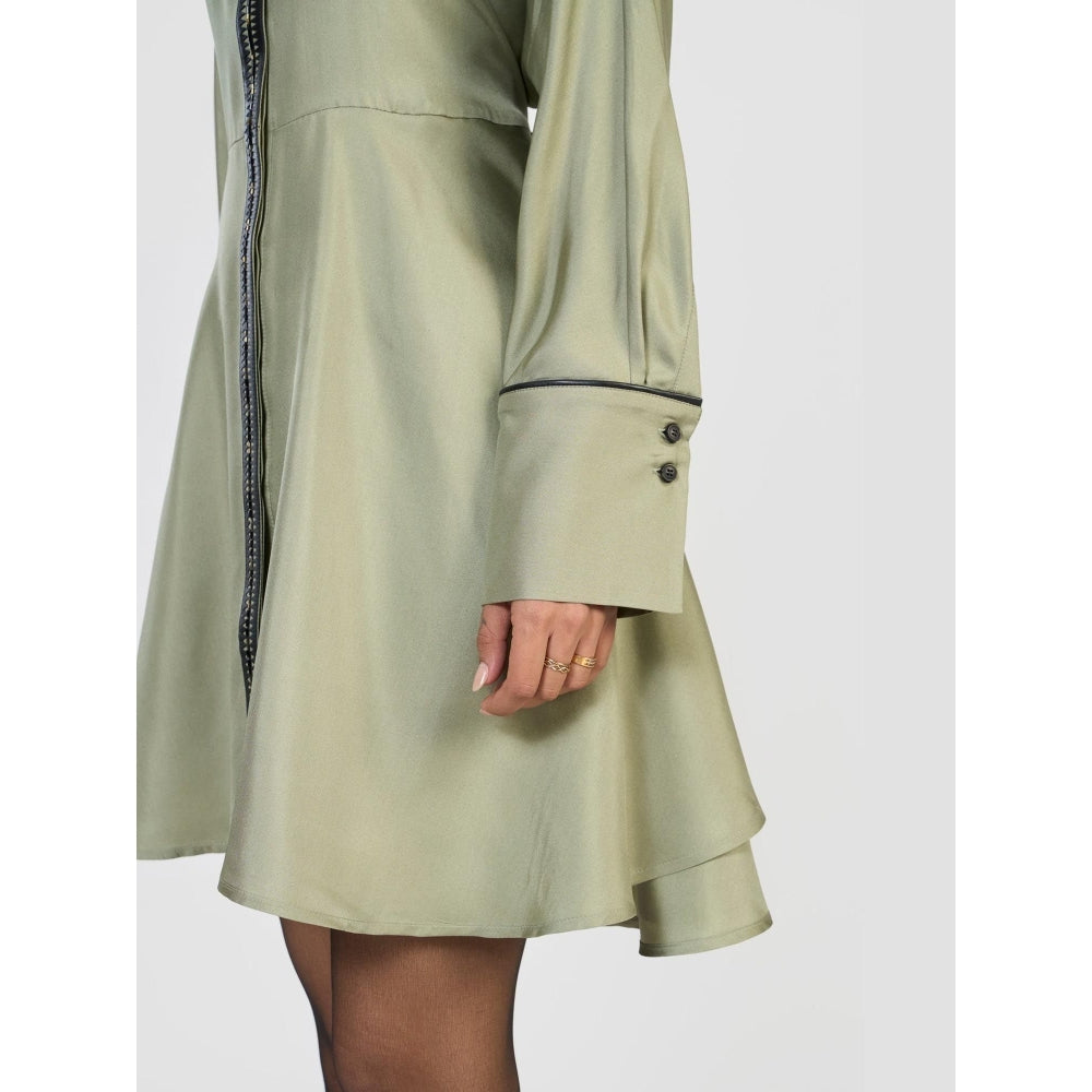 Perona Leila Green Shirt Dress