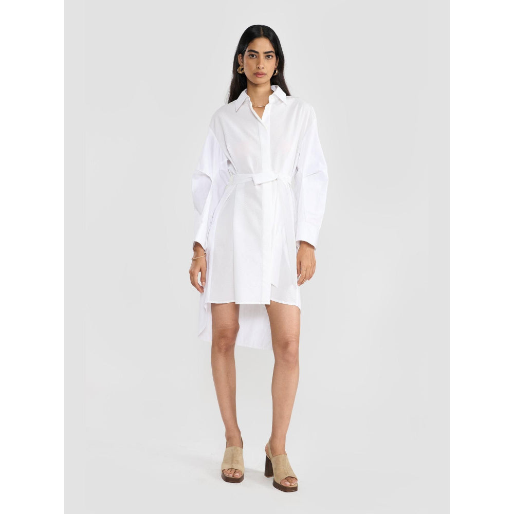 Perona Margot White A Line Dress