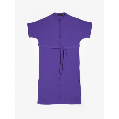 Perona Annie Purple Round Neck A Line Dress