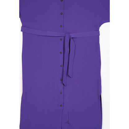 Perona Annie Purple Round Neck A Line Dress