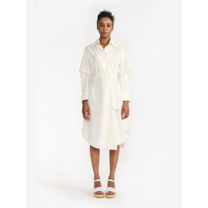 Perona Chloe Off White A Line Dress