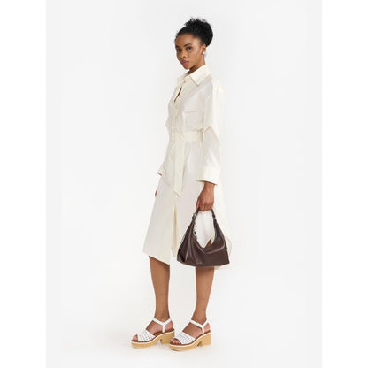 Perona Chloe Off White A Line Dress