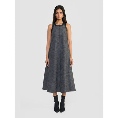 Perona Amani Black Denim Halter Neck Dress