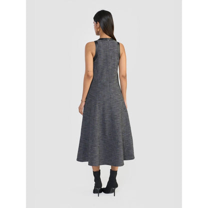 Perona Amani Black Denim Halter Neck Dress