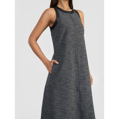 Perona Amani Black Denim Halter Neck Dress