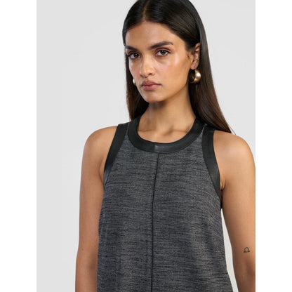Perona Amani Black Denim Halter Neck Dress