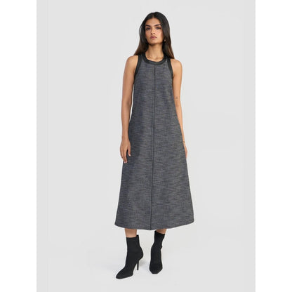 Perona Amani Black Denim Halter Neck Dress