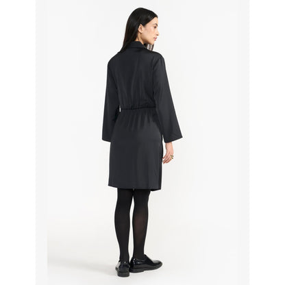 Perona Inaya Black Wrap Dress