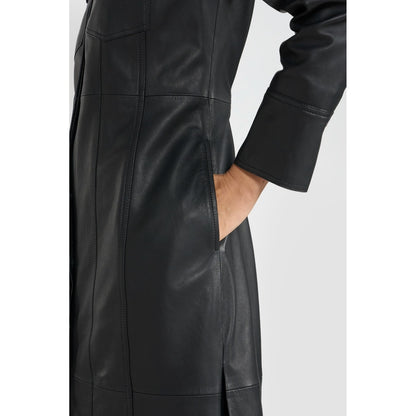 Perona Alicia Leather Shirt Dress