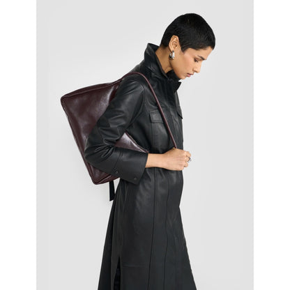 Perona Alicia Leather Shirt Dress