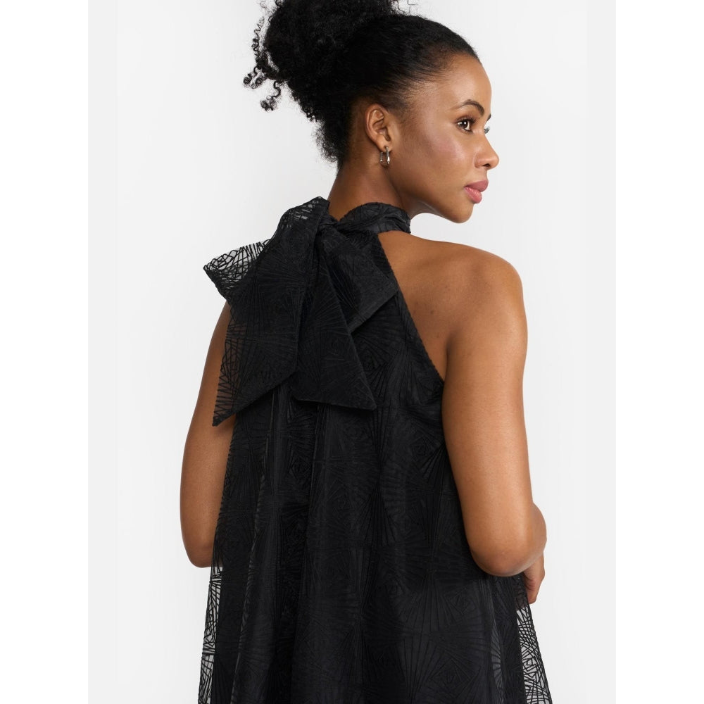 Perona Asahi Black A Line Dress