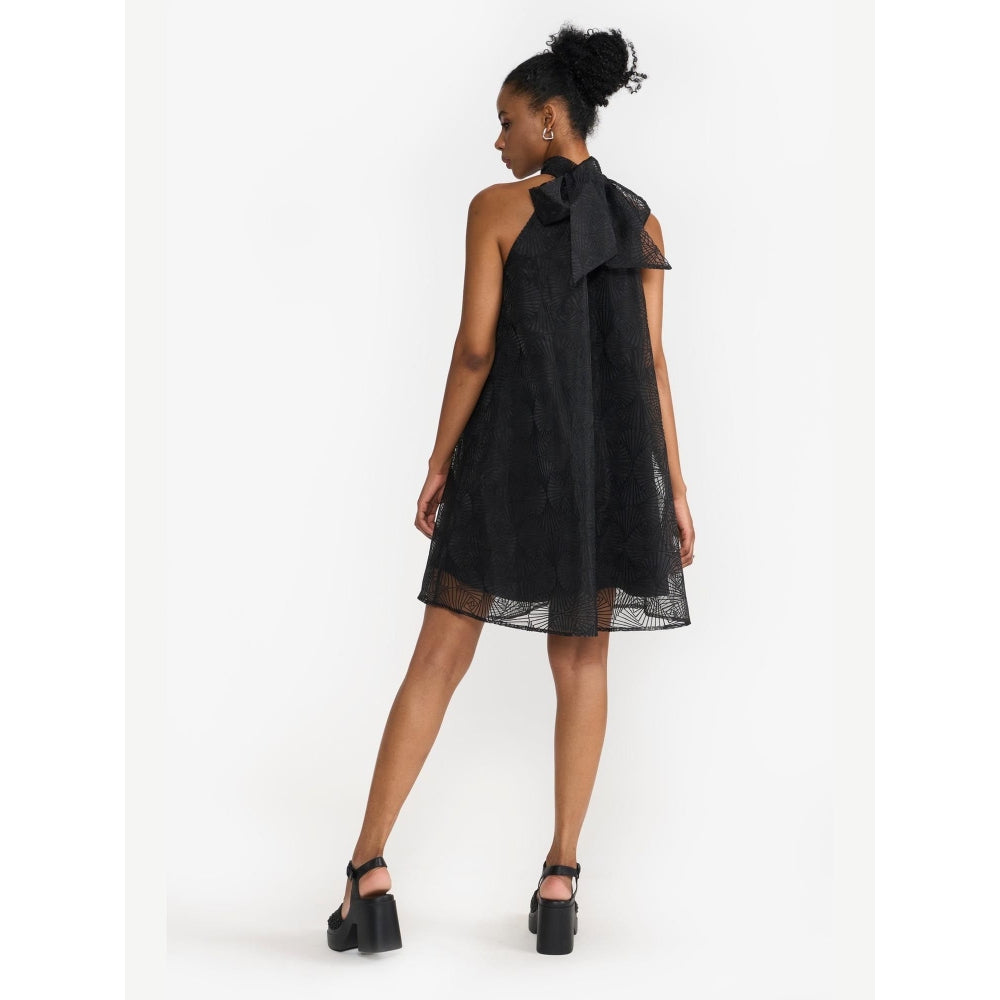 Perona Asahi Black A Line Dress