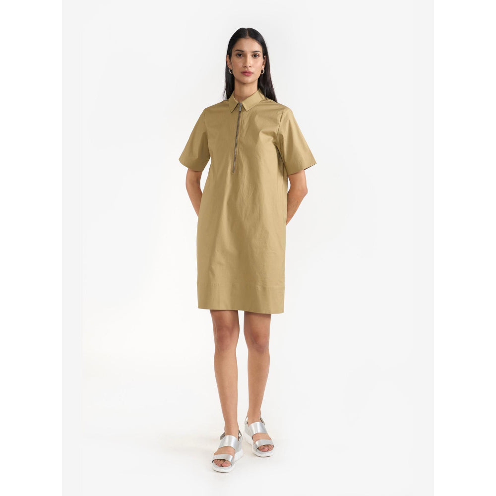 Perona Greta Olive A Line Dress
