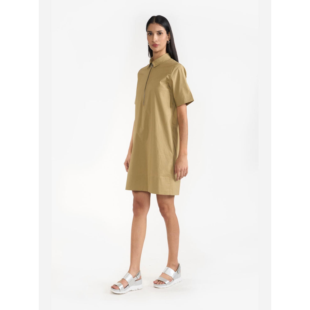 Perona Greta Olive A Line Dress