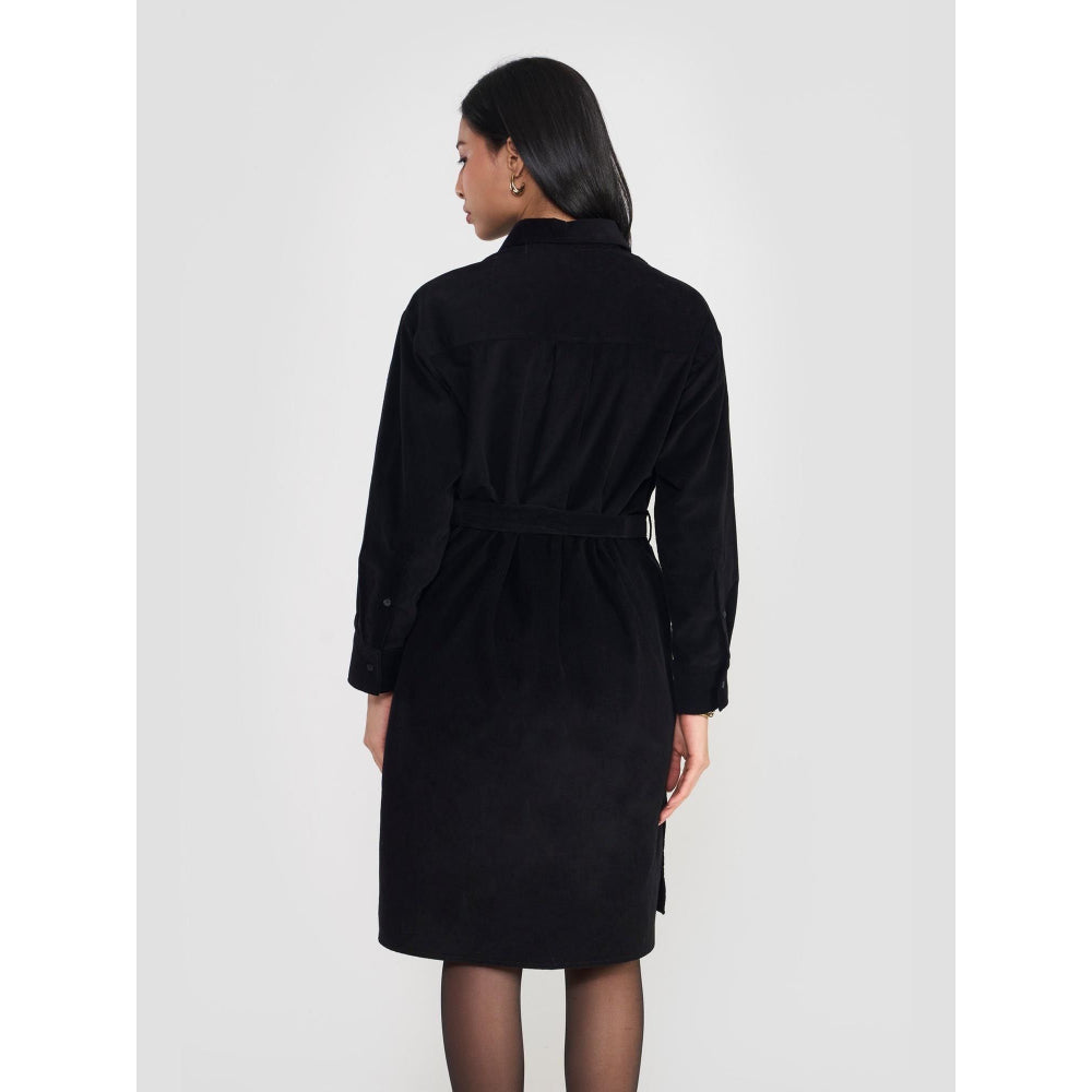 Perona Valentina Black Shirt Dress