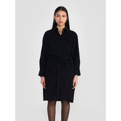 Perona Valentina Black Shirt Dress