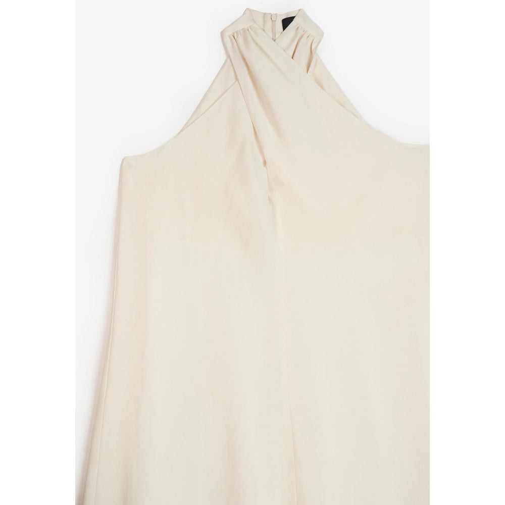 Perona Estrella Ivory Halter Neck A Line Dress