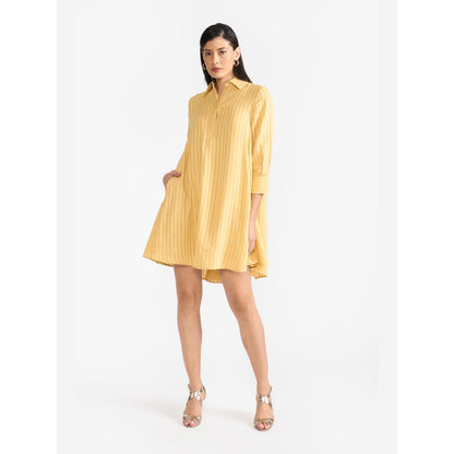 Perona Annabeth Yellow A Line Dress