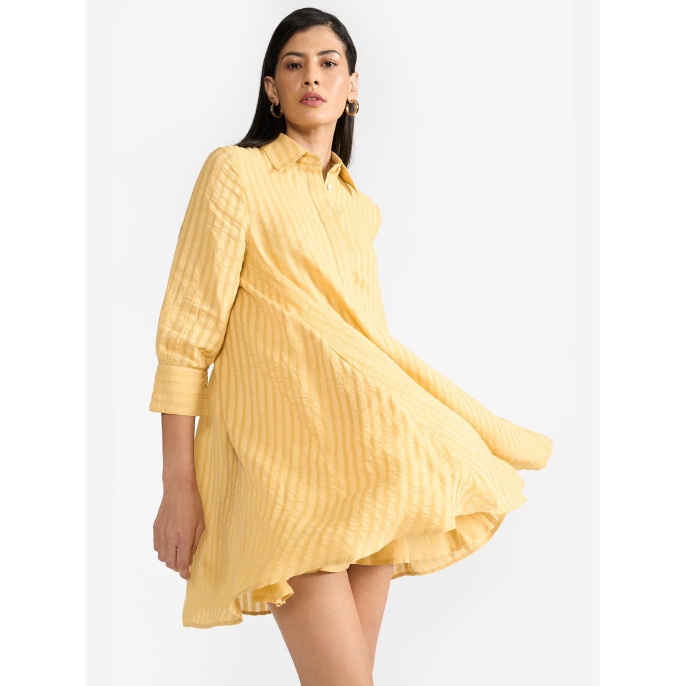 Perona Annabeth Yellow A Line Dress