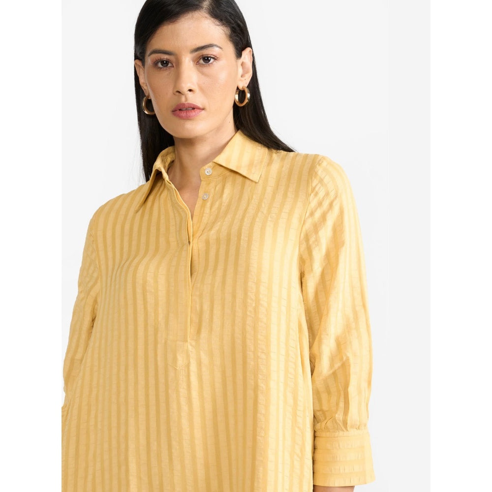 Perona Annabeth Yellow A Line Dress