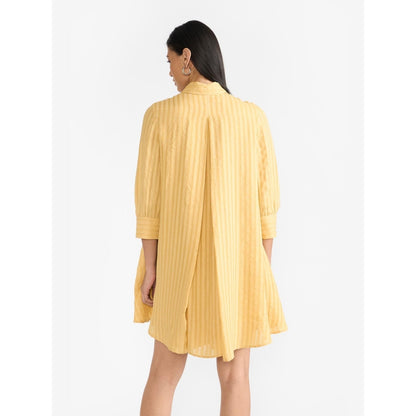 Perona Annabeth Yellow A Line Dress