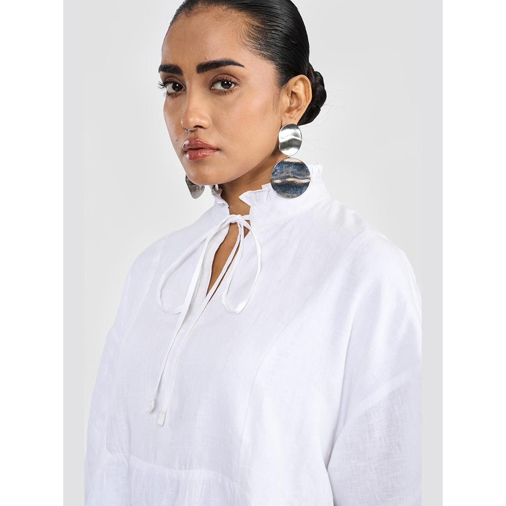 Perona Elizabeth White A Line Dress