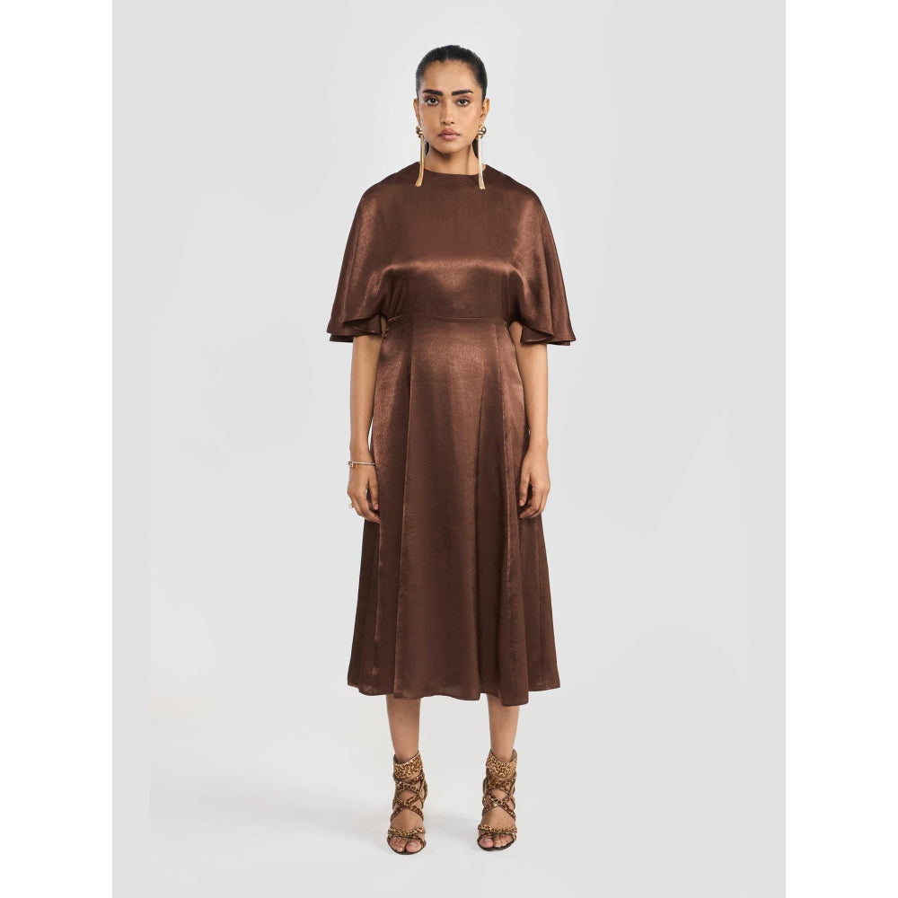 Perona Giana Brown A Line Dress