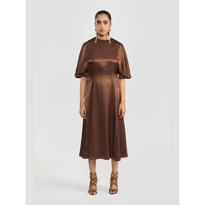 Perona Giana Brown A Line Dress
