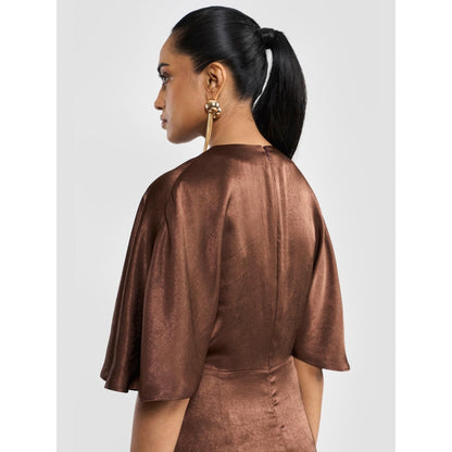 Perona Giana Brown A Line Dress