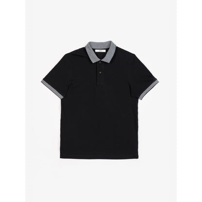 Perona Brady Black Solid Polo T-Shirt