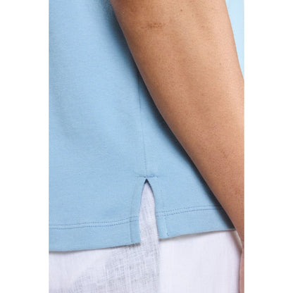 Perona Lorenzo Blue Solid Polo T-Shirt