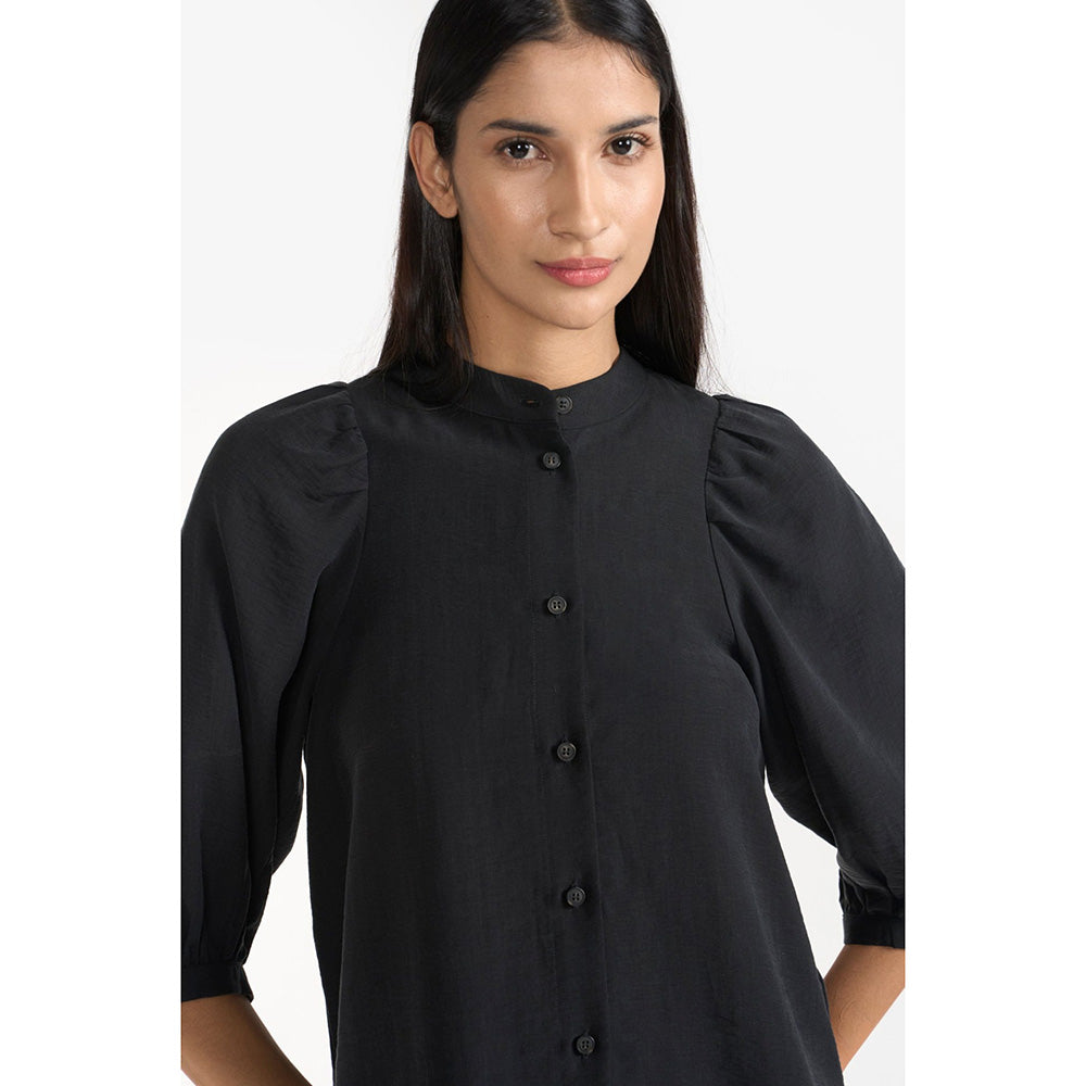 Perona Veronica Black Relaxed Fit Shirt