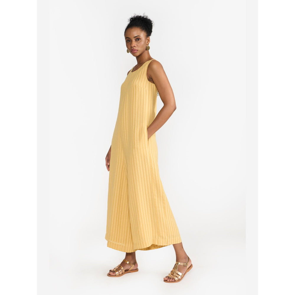 Perona Melanie Yellow Stripes Jumpsuits