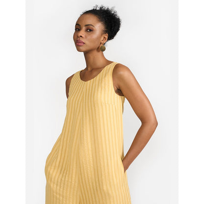 Perona Melanie Yellow Stripes Jumpsuits