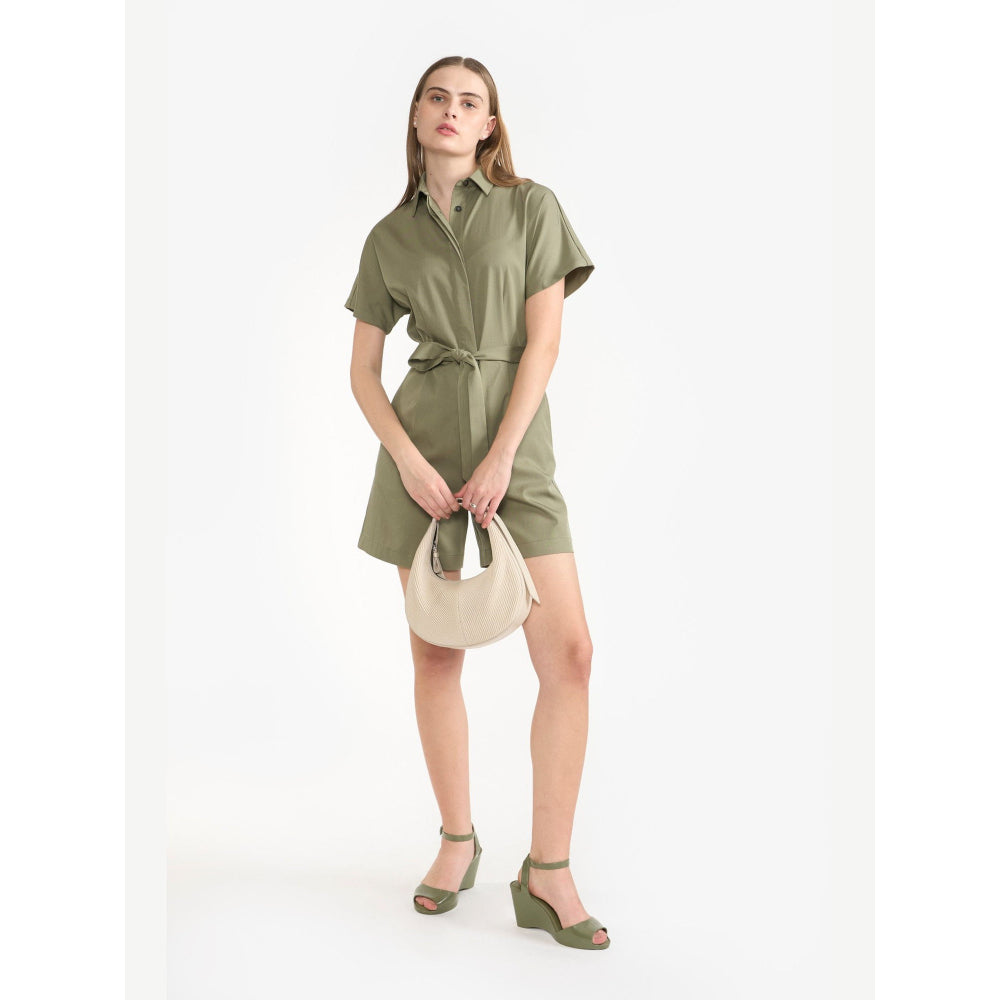 Perona Jade Olive Relaxed Fit Playsuit