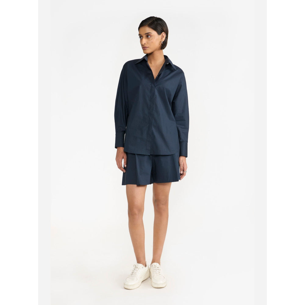 Perona Kimiko Women Navy Blue Short