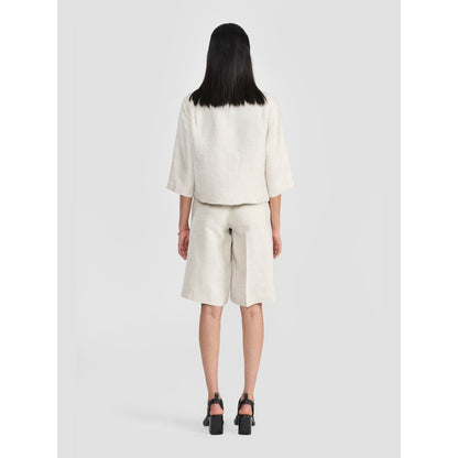 Perona Brenda Women Ivory Short