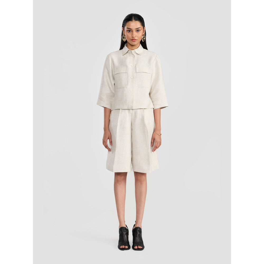 Perona Brenda Women Ivory Short