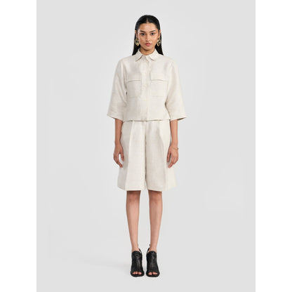 Perona Brenda Women Ivory Short