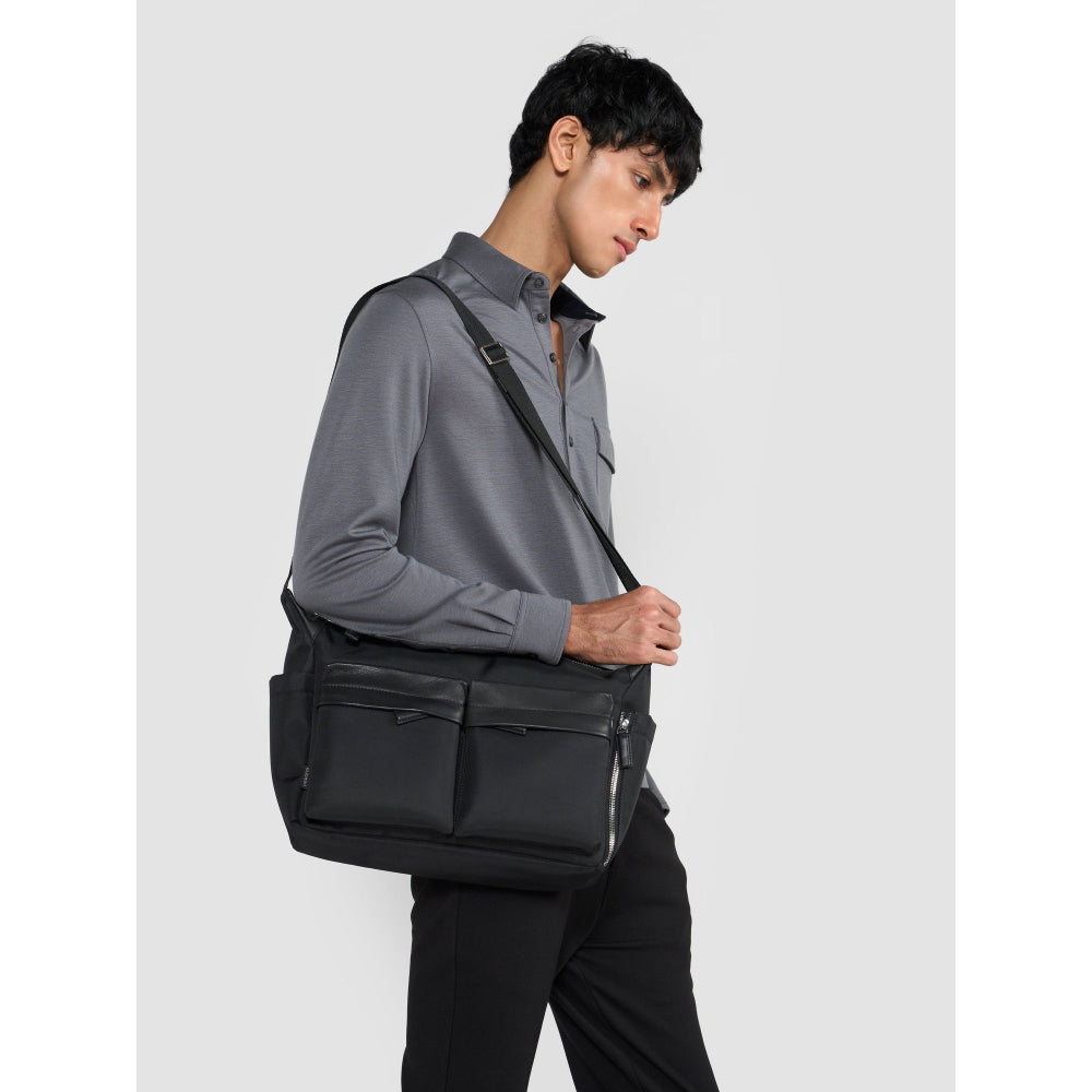 Perona Ivano Black Messenger Bag